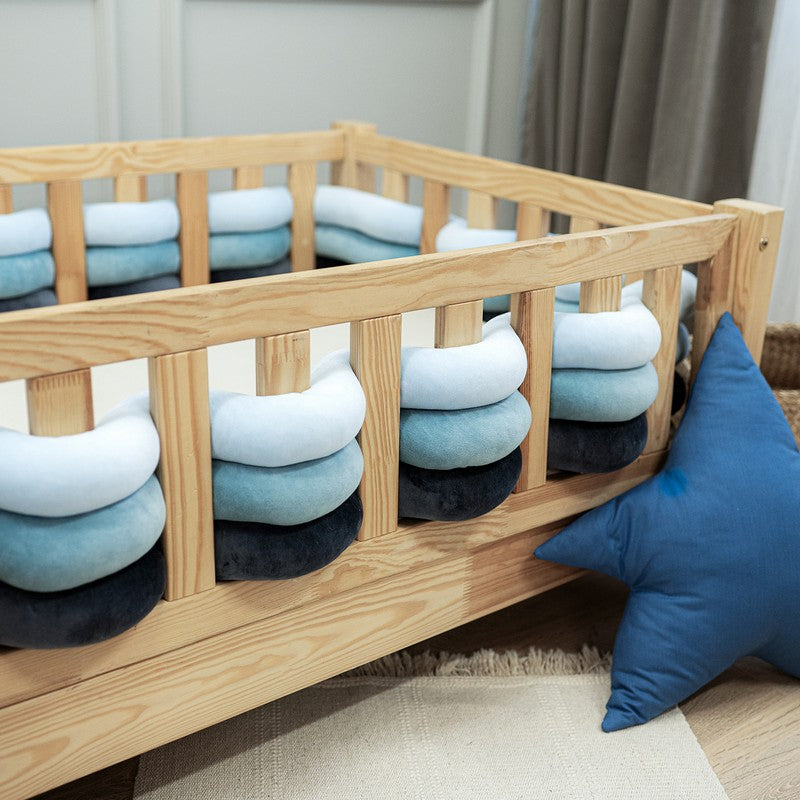 Ochraniacz do łóżeczka Przeplataniec Baby Blue
