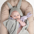 Ręcznik dla niemowląt i dzieci | Mineral Green Bunny