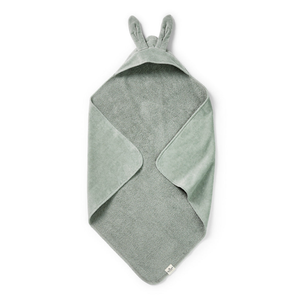 Ręcznik dla niemowląt i dzieci | Mineral Green Bunny