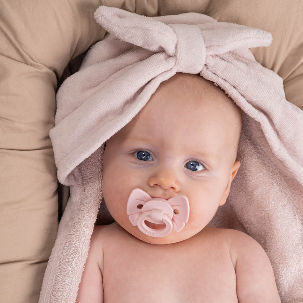 Ręcznik dla niemowląt i dzieci | Powder Pink Bow