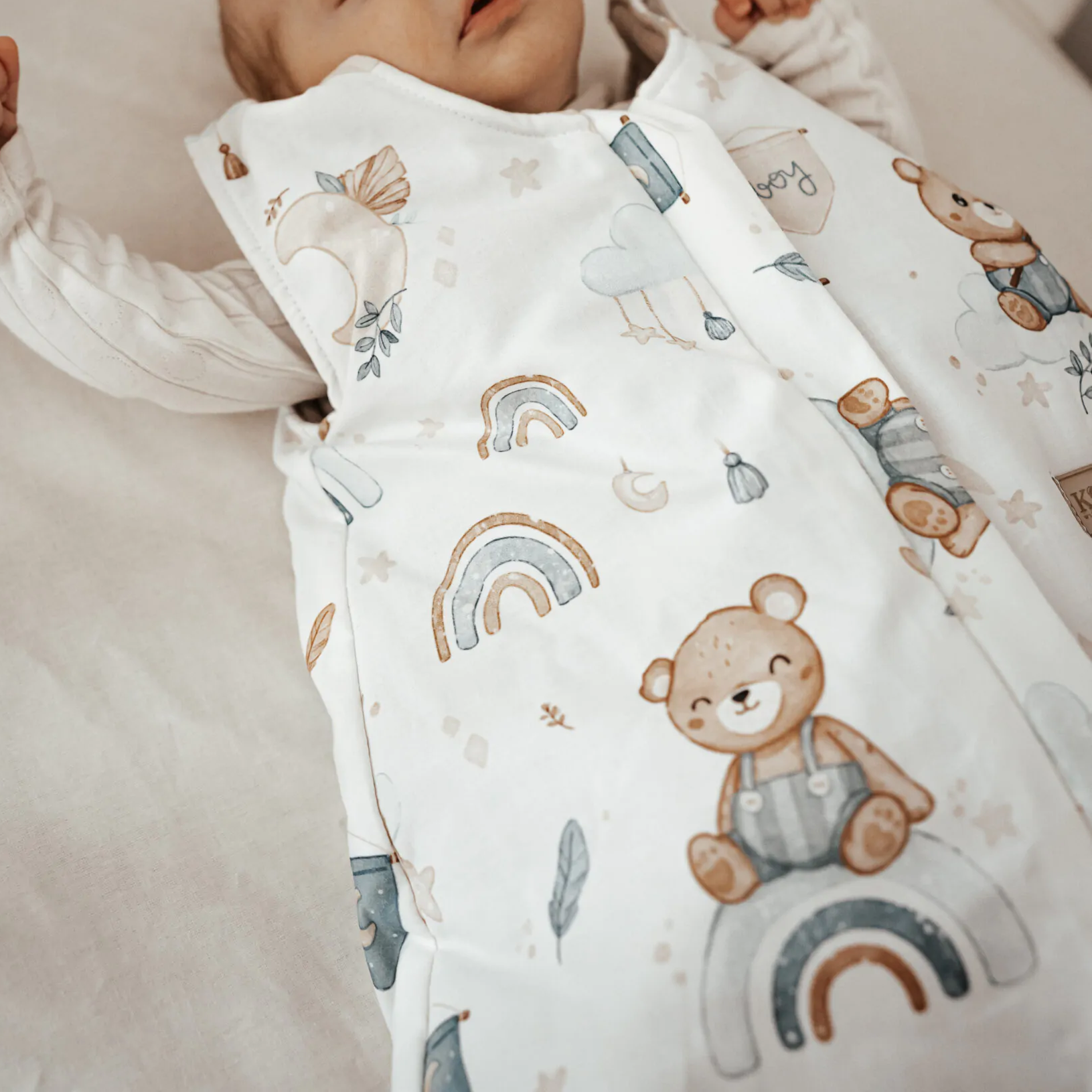 Śpiworek niemowlęcy 1,0 TOG | Misie