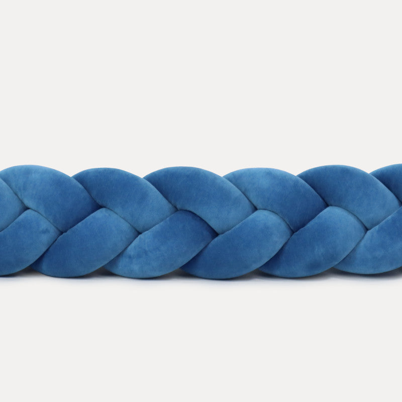 Ochraniacz do łóżeczka warkocz Jeans Velvet
