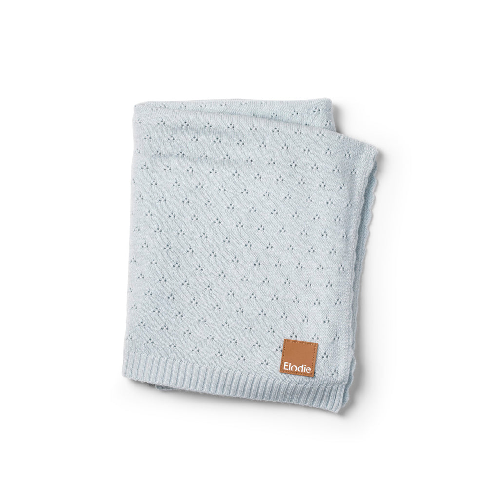Kocyk Pointelle - Bermuda Blue
