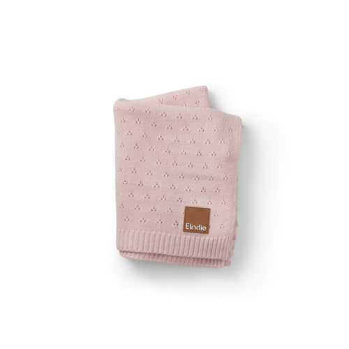 Kocyk Pointelle - Misty Pink