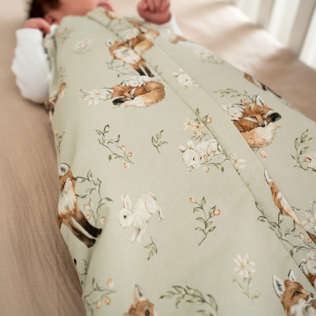 Śpiworek niemowlęcy 1,0 TOG | Lisy